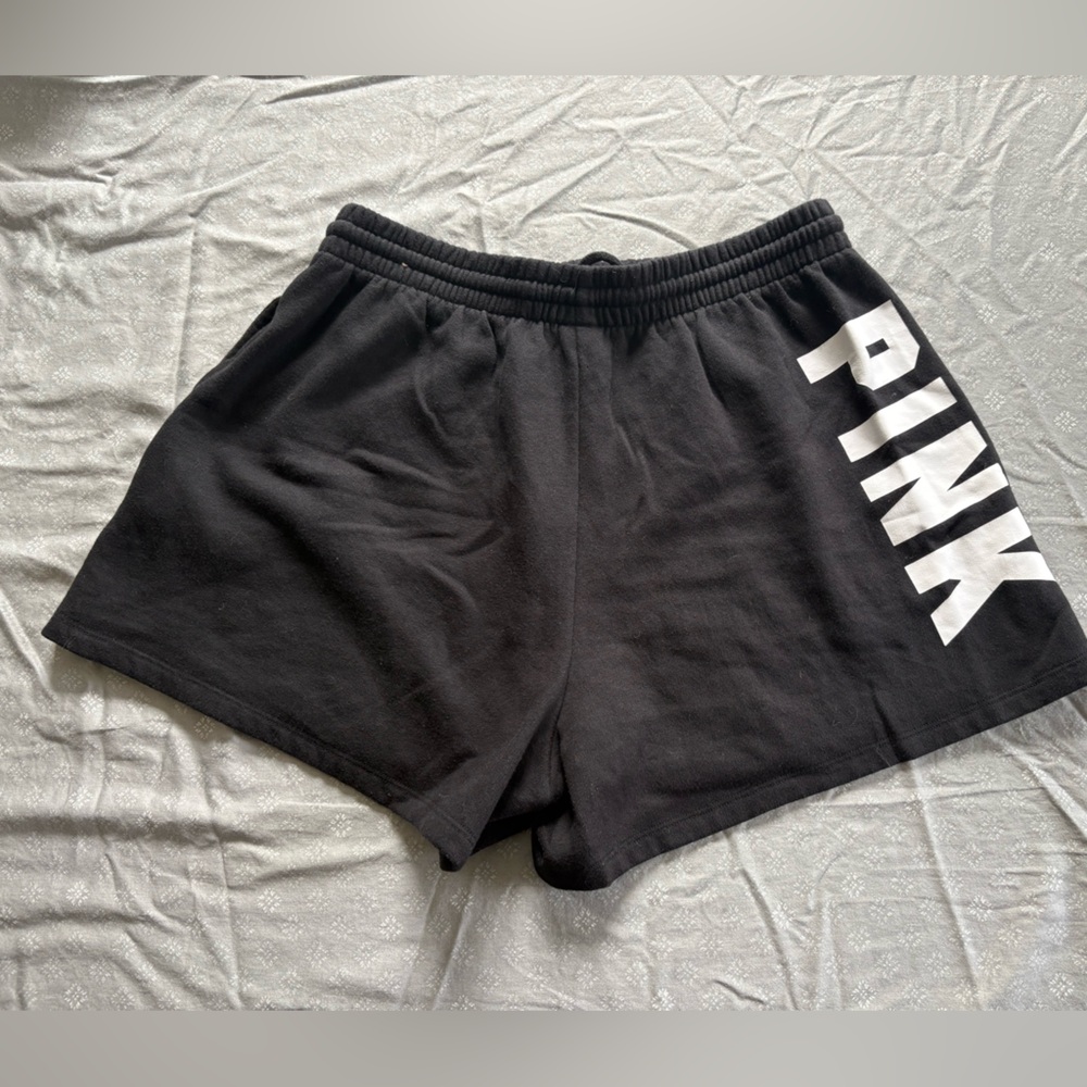 PINK Victoria's Secret Black Athletic Shorts